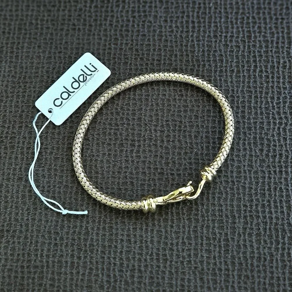 Caldelli Gold💛 Basket🗑 Weave Bracelet - NWT